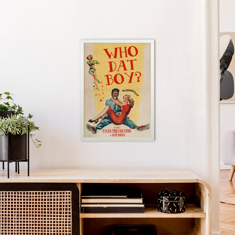 Who Dat Boy by David Redon Retro Music Poster Framed Wall Art Print A2 Oak Frame