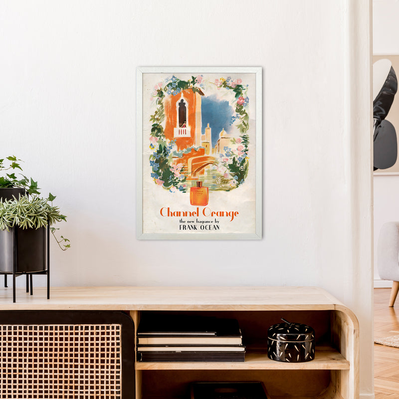 Channel Orange by David Redon Retro Music Poster Framed Wall Art Print A2 Oak Frame