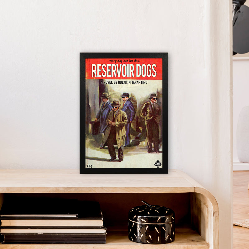 Reservoir Dogs by David Redon Retro Movie Poster Framed Wall Art Print A3 White Frame