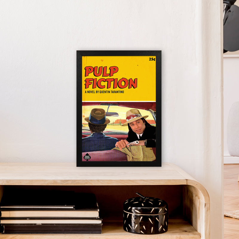 Pulp by David Redon Retro Movie Poster Framed Wall Art Print A3 White Frame