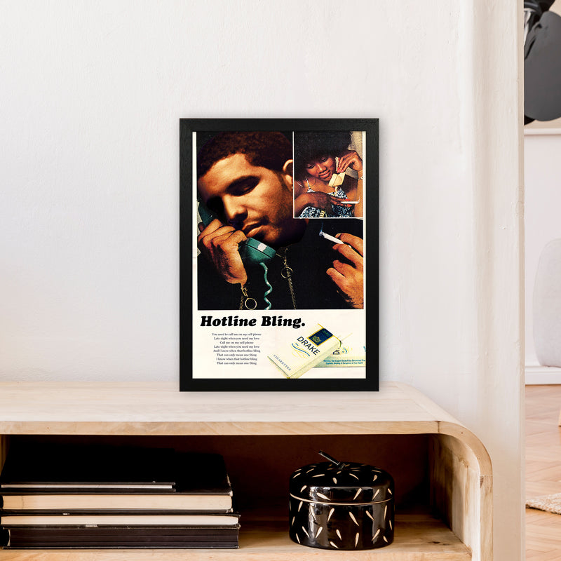 Drizzy by David Redon Retro Music Poster Framed Wall Art Print A3 White Frame