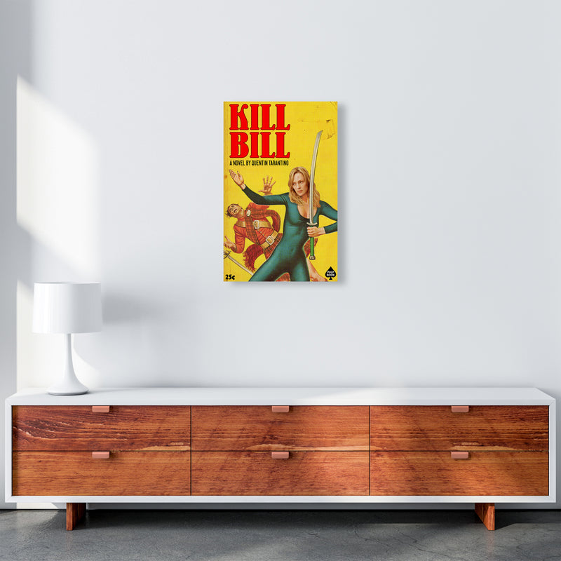 Kill Bill by David Redon Retro Movie Poster Framed Wall Art Print A3 Canvas