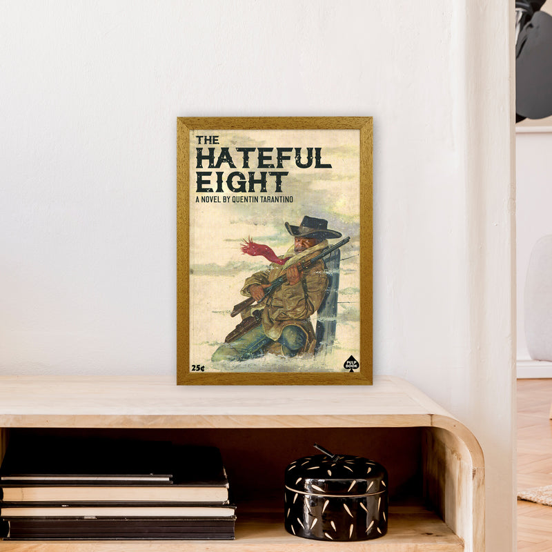 Hateful Eight by David Redon Retro Movie Poster Framed Wall Art Print A3 Print Only