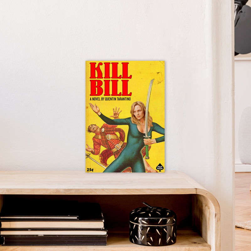 Kill Bill by David Redon Retro Movie Poster Framed Wall Art Print A3 Black Frame