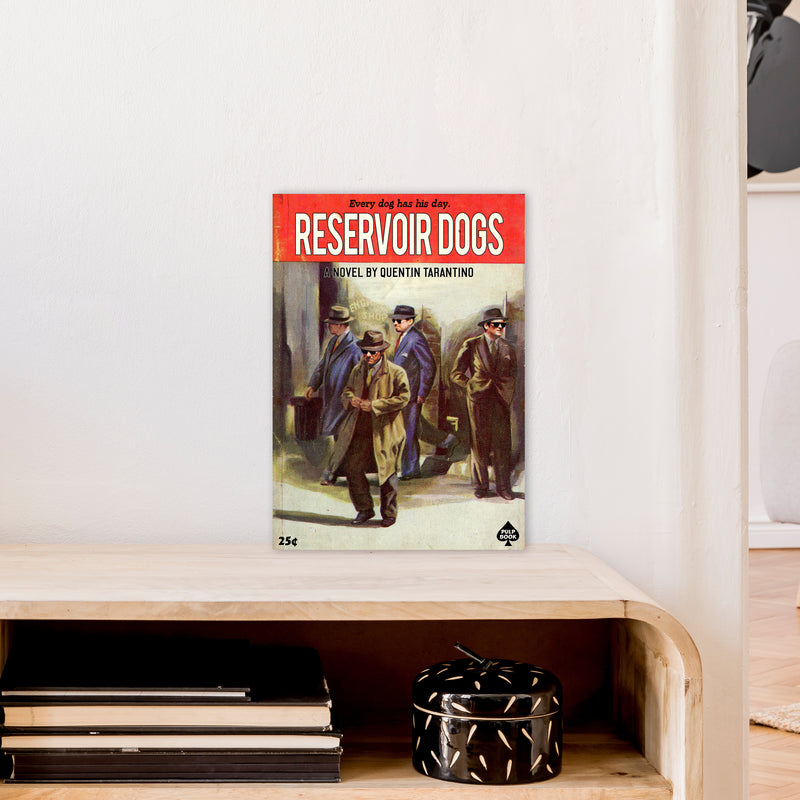 Reservoir Dogs by David Redon Retro Movie Poster Framed Wall Art Print A3 Black Frame