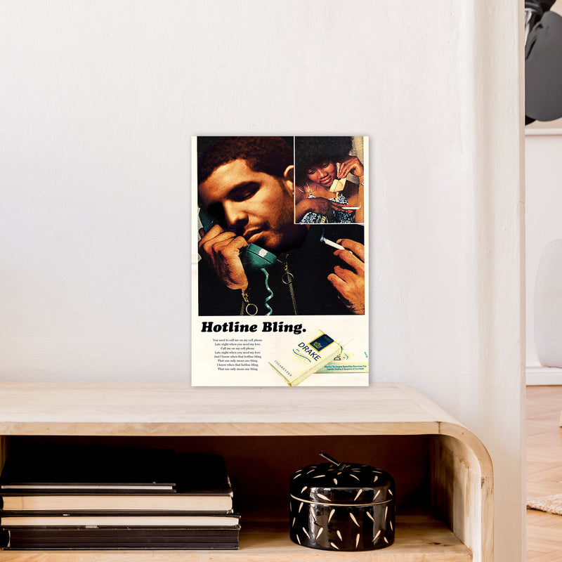Drizzy by David Redon Retro Music Poster Framed Wall Art Print A3 Black Frame