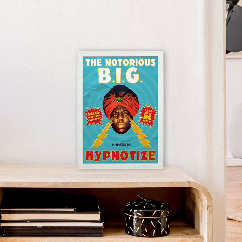Hypnotize by David Redon Retro Music Poster Framed Wall Art Print A3 Oak Frame