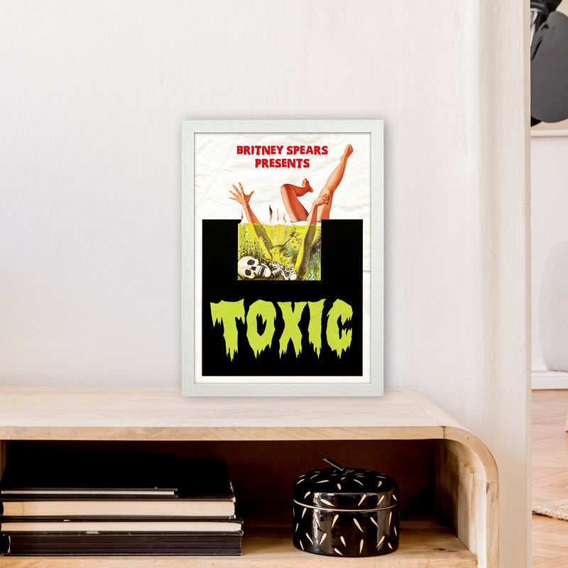 Toxic by David Redon Retro Music Poster Framed Wall Art Print A3 Oak Frame