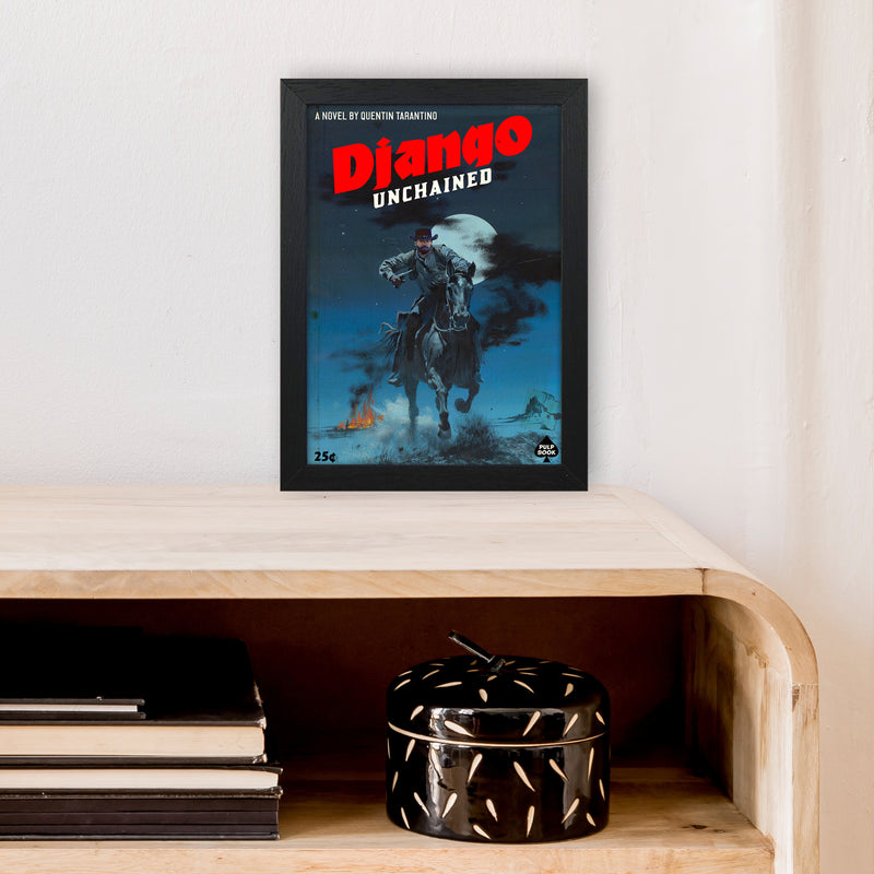 Django by David Redon A4 Black Frame