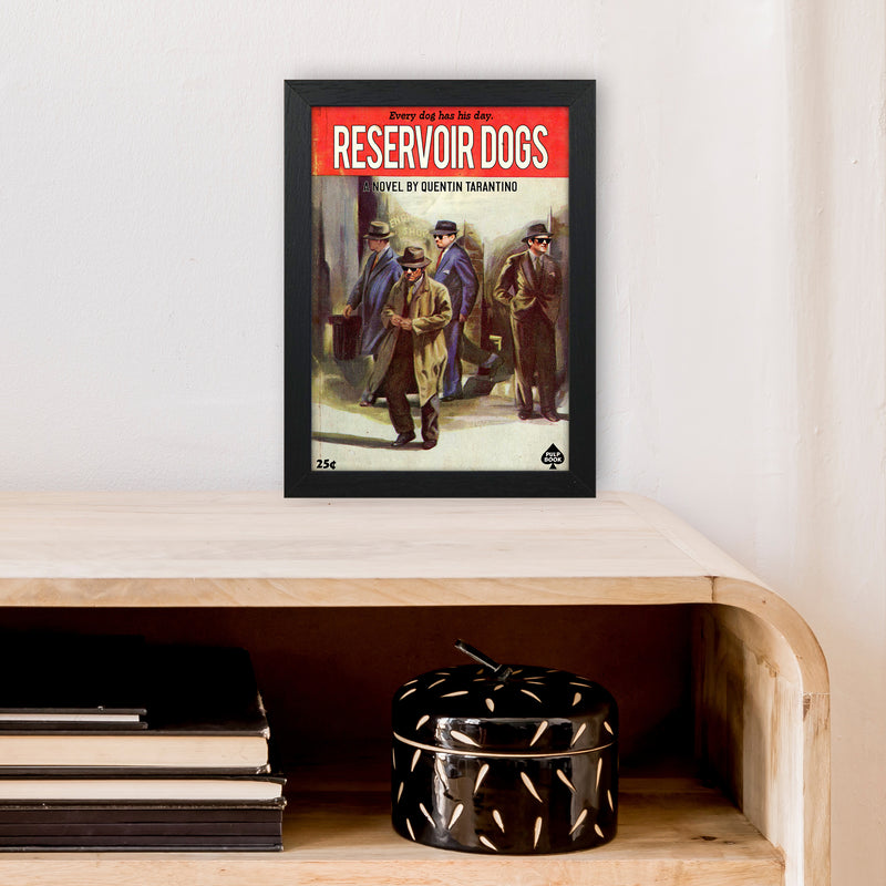 Reservoir Dogs by David Redon Retro Movie Poster Framed Wall Art Print A4 White Frame