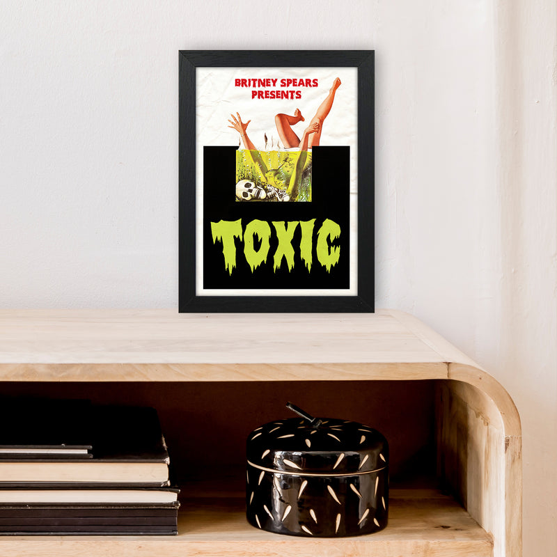 Toxic by David Redon Retro Music Poster Framed Wall Art Print A4 White Frame