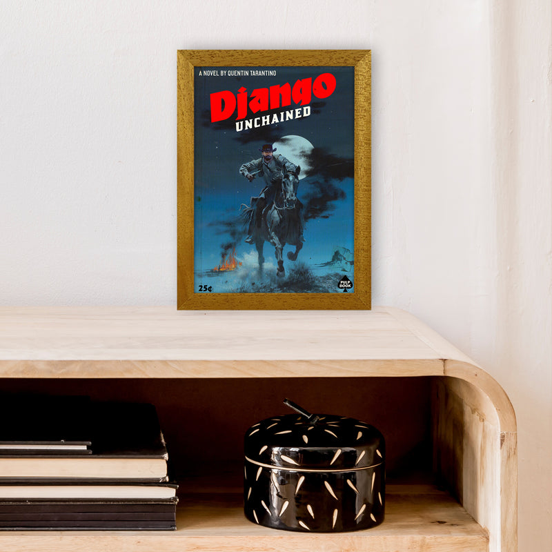 Django by David Redon A4 Oak Frame