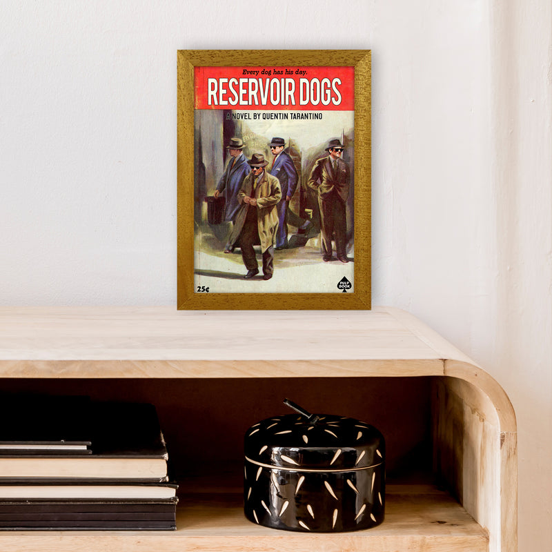 Reservoir Dogs by David Redon Retro Movie Poster Framed Wall Art Print A4 Print Only