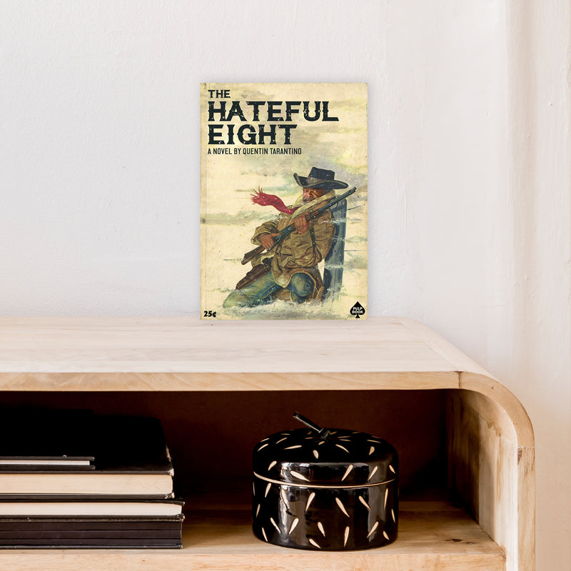 Hateful Eight by David Redon Retro Movie Poster Framed Wall Art Print A4 Black Frame