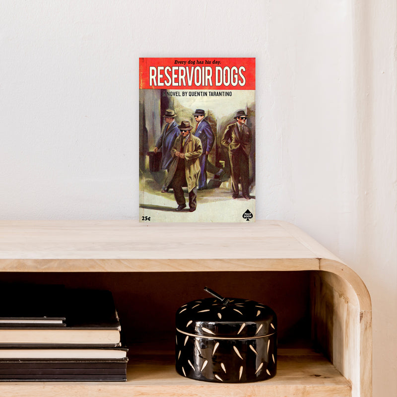 Reservoir Dogs by David Redon Retro Movie Poster Framed Wall Art Print A4 Black Frame