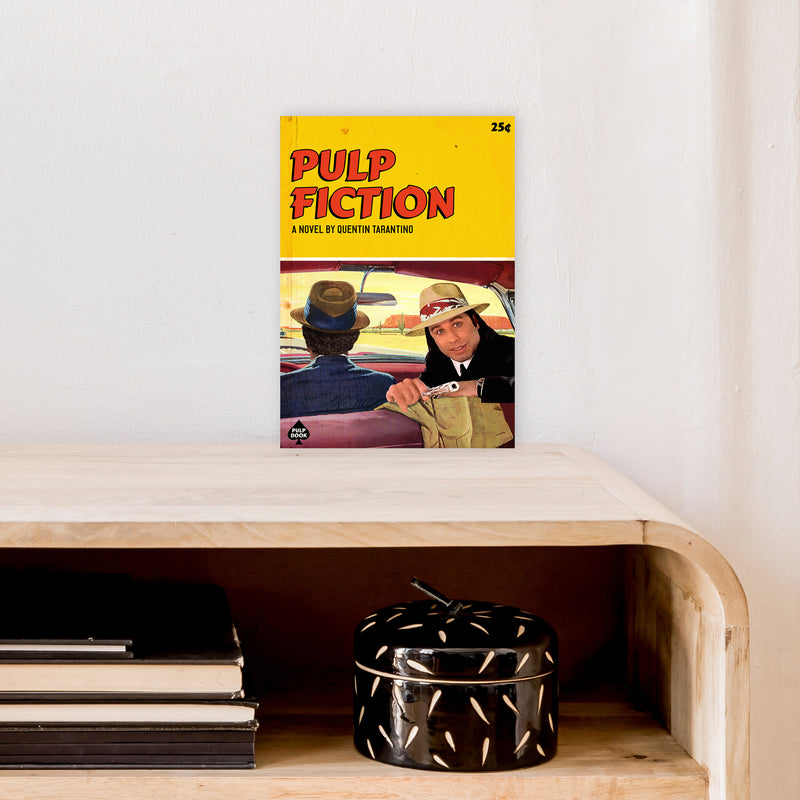 Pulp by David Redon Retro Movie Poster Framed Wall Art Print A4 Black Frame
