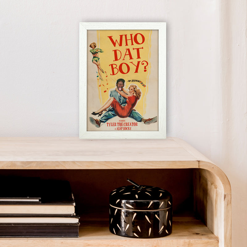 Who Dat Boy by David Redon Retro Music Poster Framed Wall Art Print A4 Oak Frame