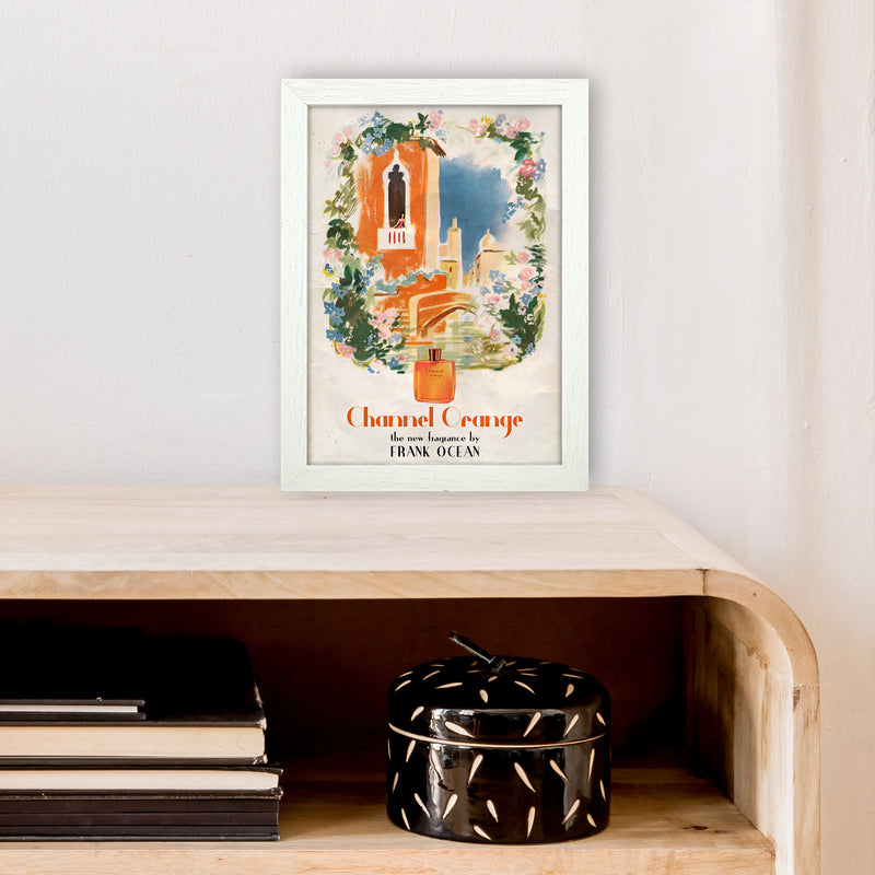 Channel Orange by David Redon Retro Music Poster Framed Wall Art Print A4 Oak Frame