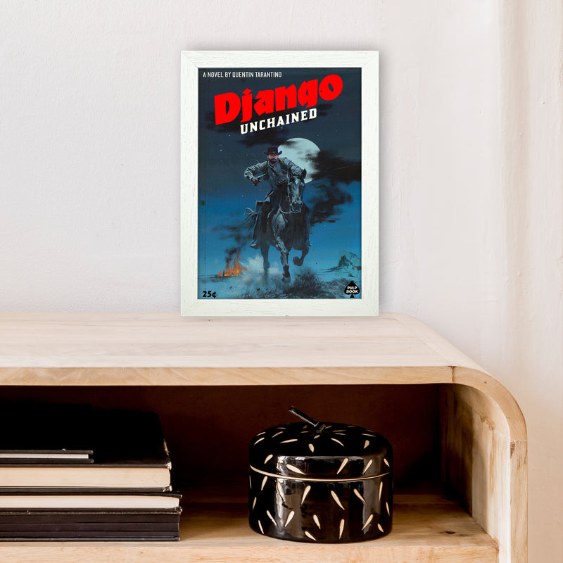 Django by David Redon A4 White Frame
