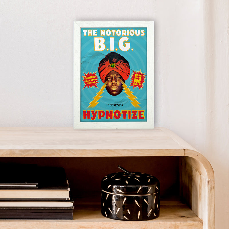 Hypnotize by David Redon Retro Music Poster Framed Wall Art Print A4 Oak Frame