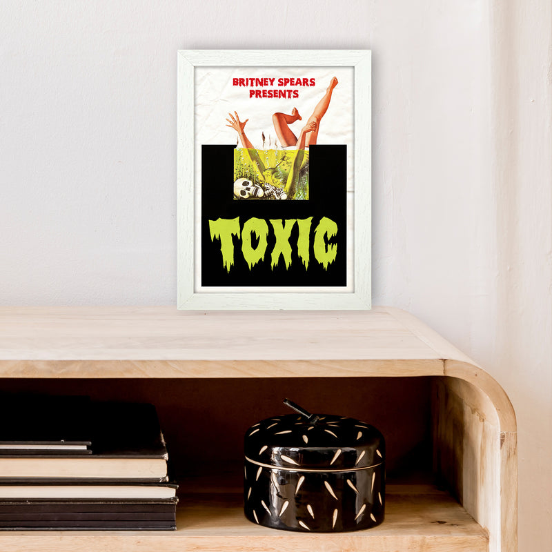 Toxic by David Redon Retro Music Poster Framed Wall Art Print A4 Oak Frame