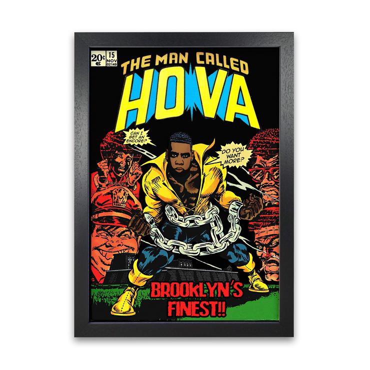 The man called hova retro music poster framed wall art print