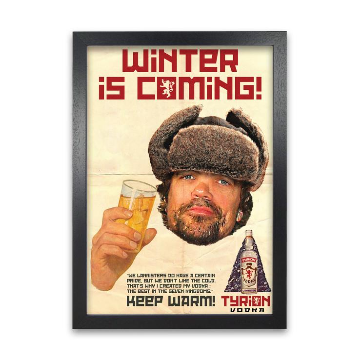 Game of Thrones Print Tyrion Vodka Retro Movie Poster Art Print