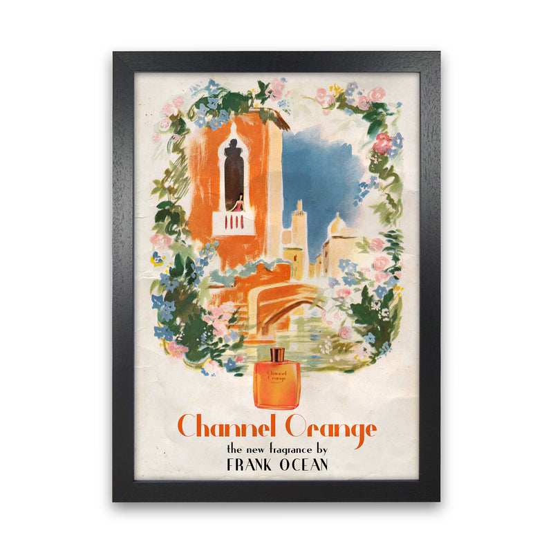 Channel Orange by David Redon Retro Music Poster Framed Wall Art Print Black Grain