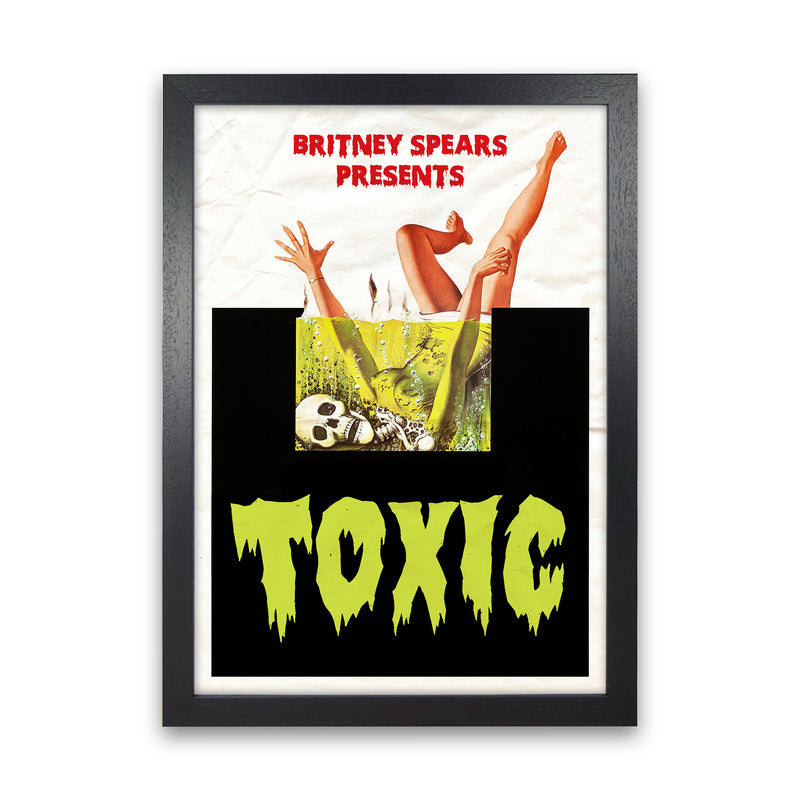 Toxic by David Redon Retro Music Poster Framed Wall Art Print Black Grain