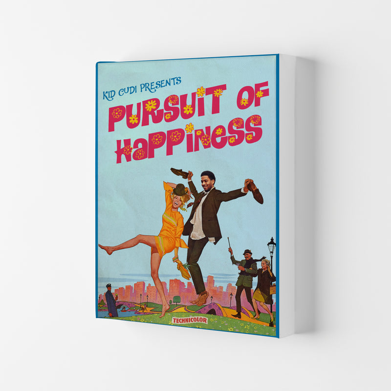 Pursuit of Happiness by David Redon Retro Music Poster Framed Wall Art Print Canvas