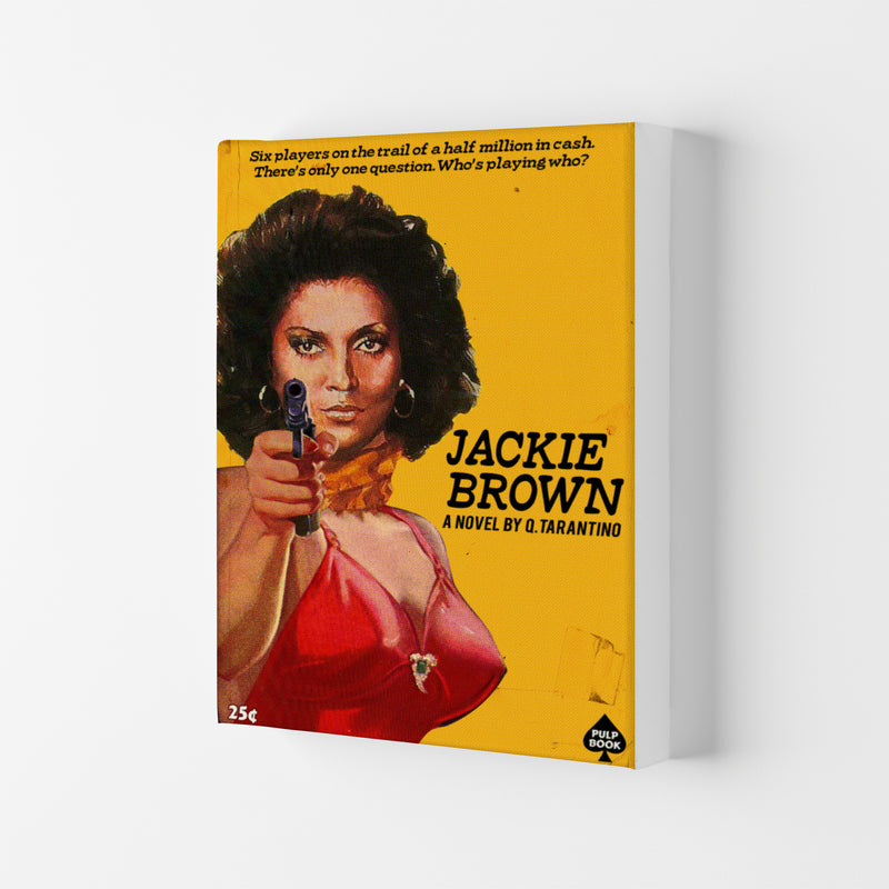 Jackie Brown by David Redon Retro Movie Poster Framed Wall Art Print Canvas