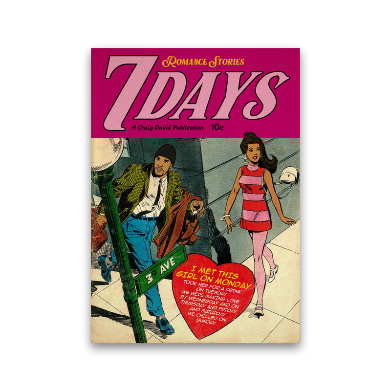 7 Days Music Poster Art Print by David Redon Print Only