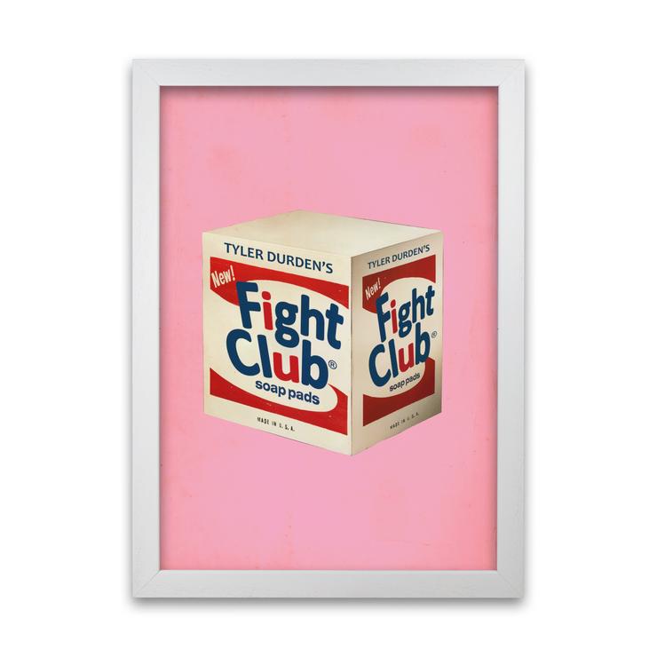 Fight club movie poster framed wall art print