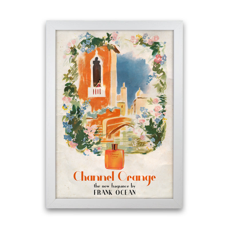 Channel Orange by David Redon Retro Music Poster Framed Wall Art Print White Grain