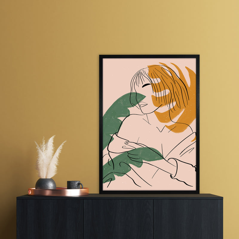 Girl Art Print by Essentially Nomadic A1 White Frame