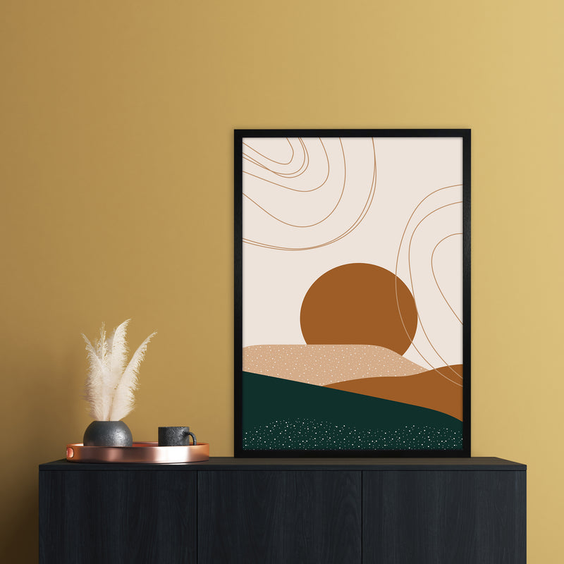 Abstract Landscape 2x3 Ratio Art Print by Essentially Nomadic A1 White Frame