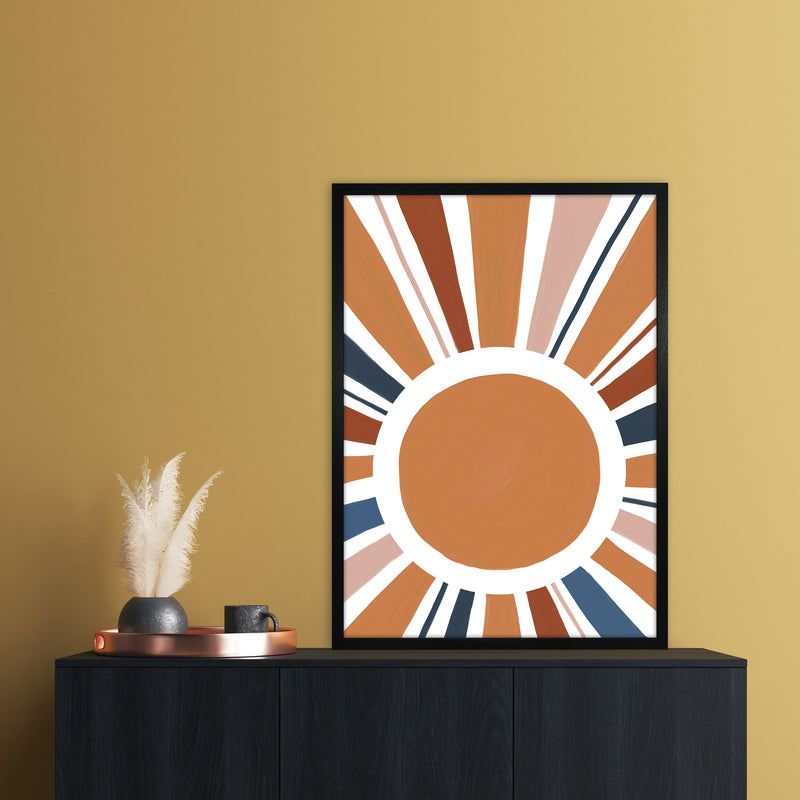 Abstract Sun Rays Art Print by Essentially Nomadic A1 White Frame