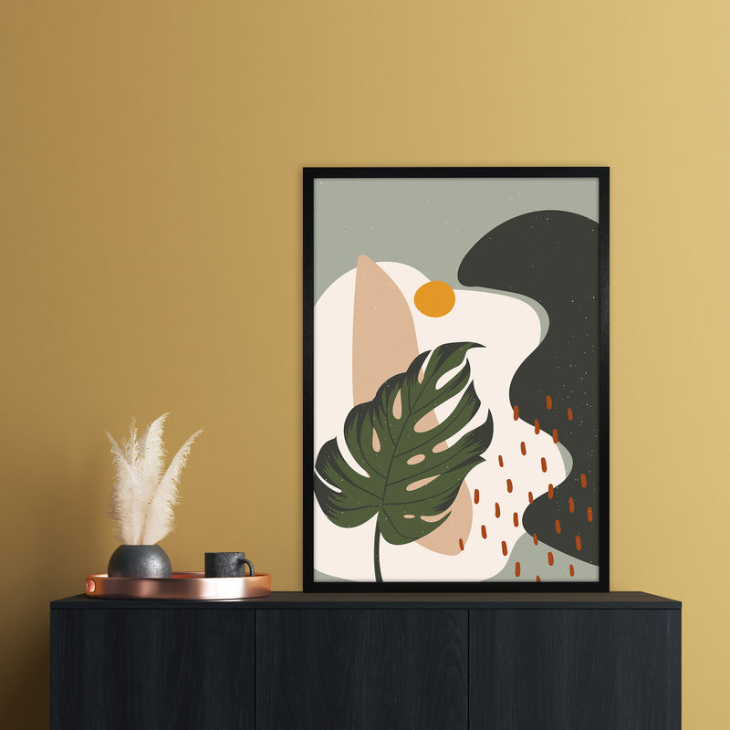 Botanical Abstract Art Print by Essentially Nomadic A1 White Frame