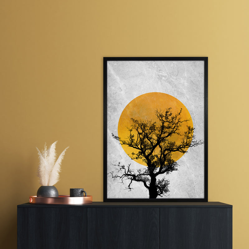 The Sunset Tree Art Print by Essentially Nomadic A1 White Frame