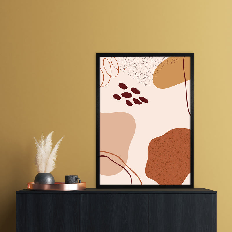Abstract Shapes Art Print by Essentially Nomadic A1 White Frame
