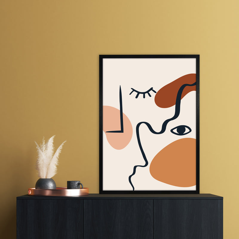 Abstract Lines Art Print by Essentially Nomadic A1 White Frame