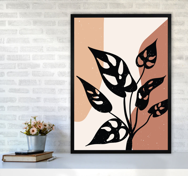 Abstract Botanical Art Print by Essentially Nomadic A1 White Frame