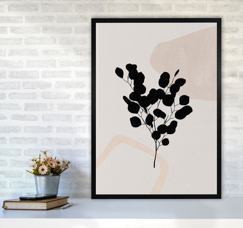 Abstract Eucalyptus Leaf Art Print by Essentially Nomadic A1 White Frame