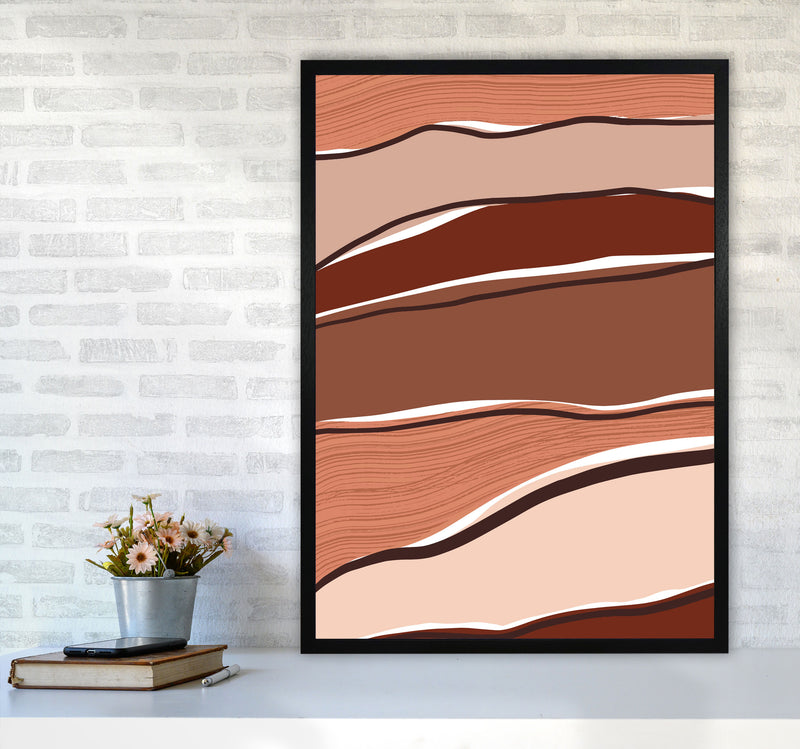 Abstract Stripes Art Print by Essentially Nomadic A1 White Frame