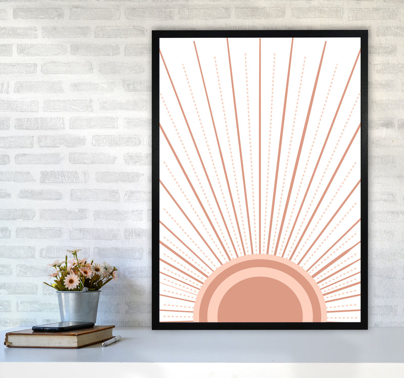 Boho Sunrise Art Print by Essentially Nomadic A1 White Frame
