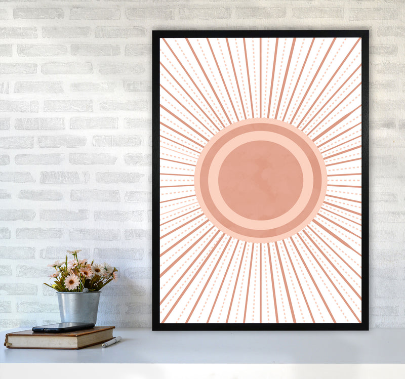 Boho Sun Art Print by Essentially Nomadic A1 White Frame