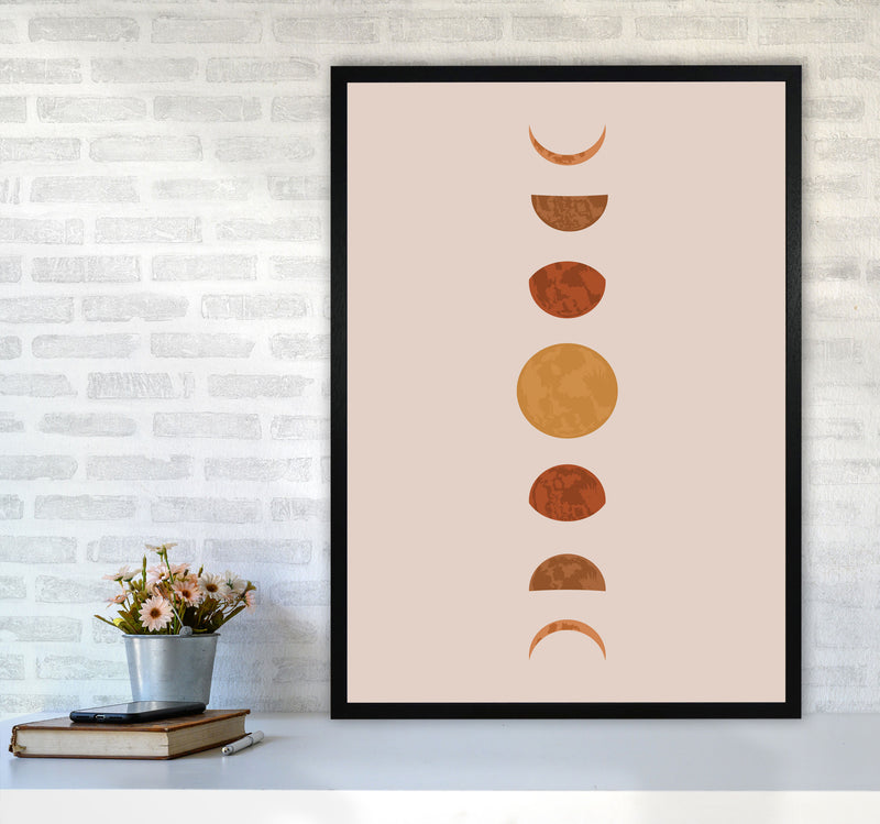 Moon  Phase Art Print by Essentially Nomadic A1 White Frame