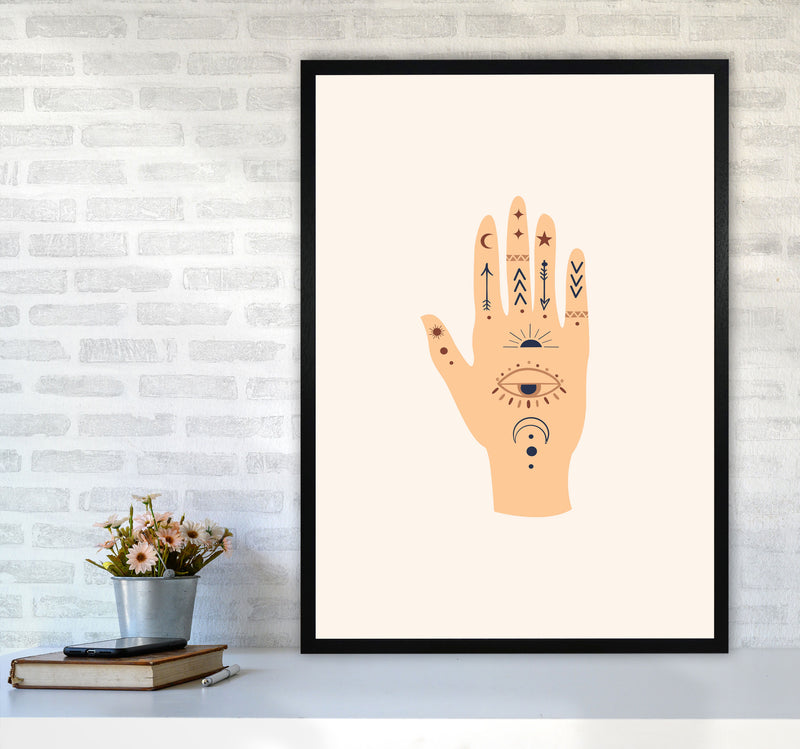 Mystical Celestial Palm Art Print by Essentially Nomadic A1 White Frame