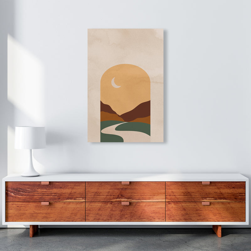 Road Moon Art Print by Essentially Nomadic A1 Canvas