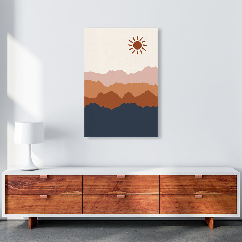 Sun Blue Mountain 02 Art Print by Essentially Nomadic A1 Canvas